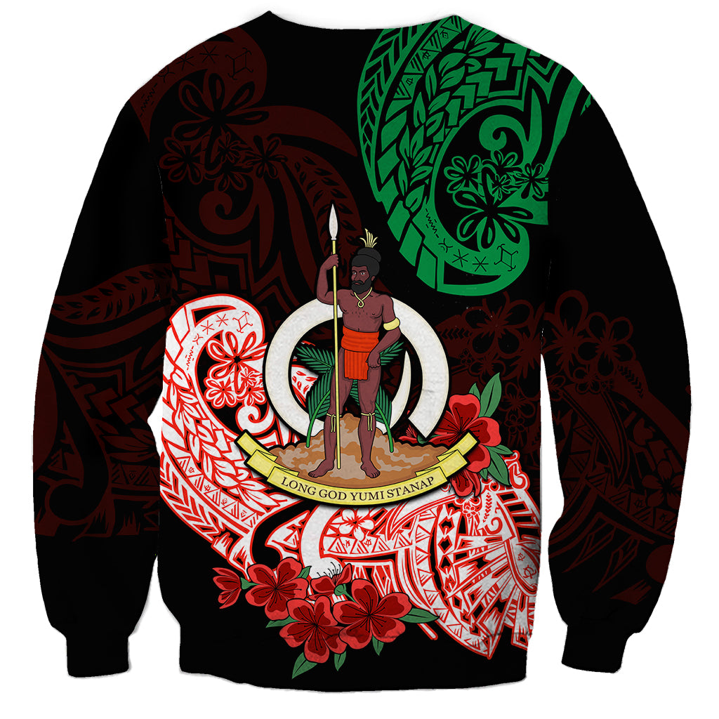 (Custom Personalised) Vanuatu Sweatshirt Polynesian Floral Tribal LT9 - Polynesian Pride