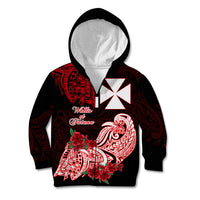 Wallis et Futuna Kid Hoodie Polynesian Floral Tribal LT9 - Polynesian Pride
