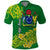 Cook Island Polo Shirt Polynesian Floral Tribal LT9 Green - Polynesian Pride