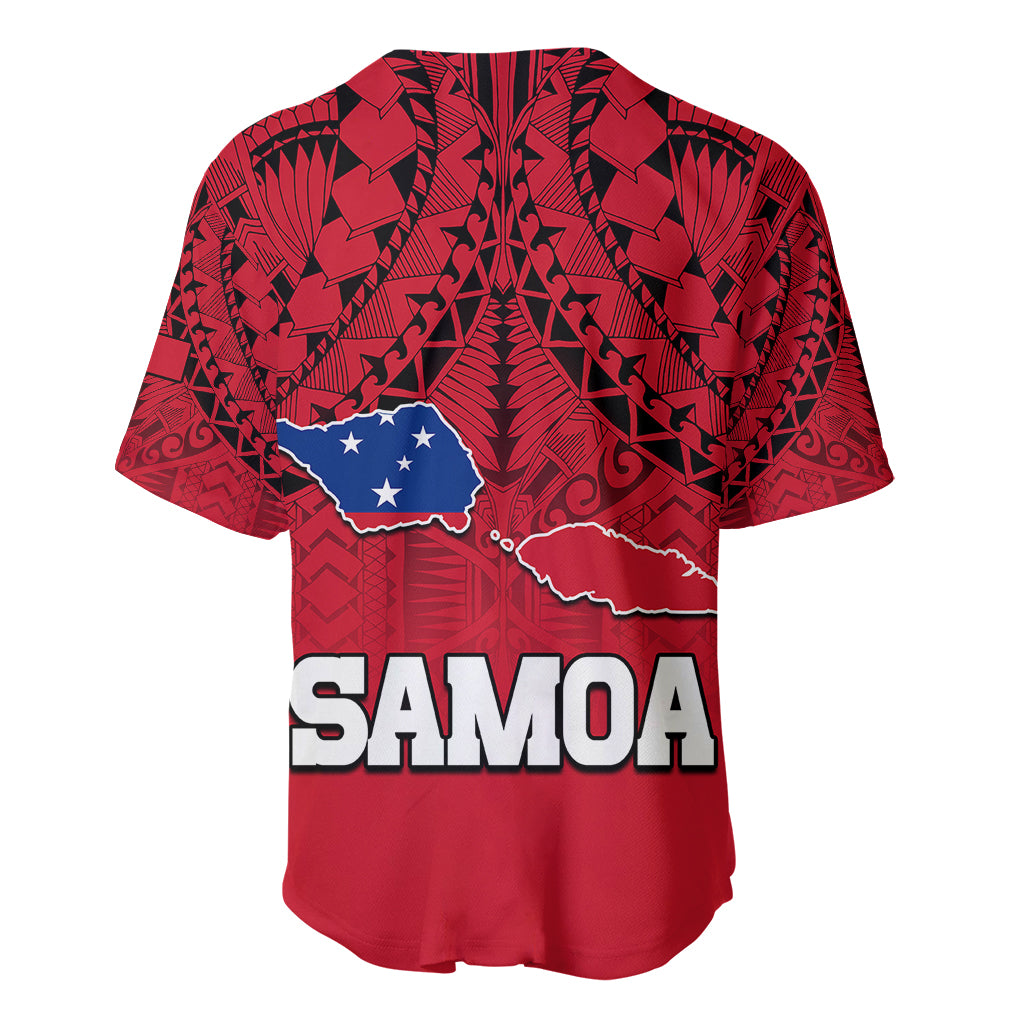 Polynesian Independent State of Samoa Red Baseball Jersey LT9 - Polynesian Pride