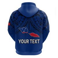 Custom Polynesian Independent State of Samoa Blue Hoodie LT9 - Polynesian Pride