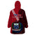 Samoa Wearable Blanket Hoodie Happy Independence Day Samoan Red Pattern LT14 - Polynesian Pride