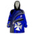 (Custom Personalised) Wallis And Futuna Wearable Blanket Hoodie Plumeria Flowers With Blue Polynesian Pattern LT14 - Polynesian Pride