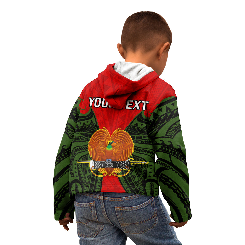 (Custom Personalised) Papua New Guinea Kid Hoodie Eastern Highlands Province Mix Coat Of Arms Polynesian Art LT14 - Polynesian Pride