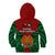 Papua New Guinea Kid Hoodie East New Britain Province Mix Coat Of Arms Polynesian Art LT14 Zip Hoodie Red - Polynesian Pride