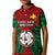 Papua New Guinea Kid Polo Shirt East New Britain Province Mix Coat Of Arms Polynesian Art LT14 Kid Red - Polynesian Pride