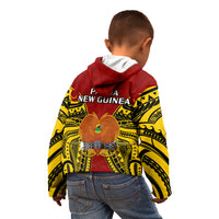 Papua New Guinea Kid Hoodie Madang Province Mix Coat Of Arms Polynesian Art LT14 - Polynesian Pride