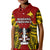 Papua New Guinea Kid Polo Shirt Madang Province Mix Coat Of Arms Polynesian Art LT14 Kid Red - Polynesian Pride
