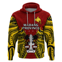 Custom Papua New Guinea Hoodie Madang Province Mix Coat of Arms Polynesian Art LT14 - Polynesian Pride