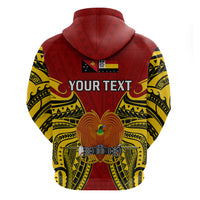 Custom Papua New Guinea Hoodie Madang Province Mix Coat of Arms Polynesian Art LT14 - Polynesian Pride