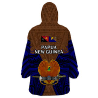 Papua New Guinea Wearable Blanket Hoodie Manus Province Mix Coat Of Arms Polynesian Art LT14 - Polynesian Pride