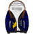 (Custom Personalised) Papua New Guinea Sherpa Hoodie Manus Province Mix Coat Of Arms Polynesian Art LT14 Unisex Brown - Polynesian Pride