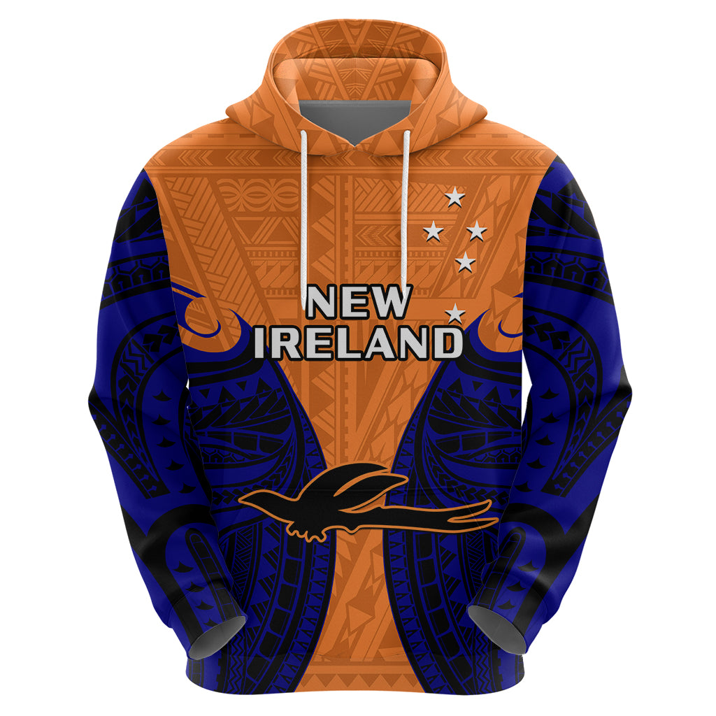 Papua New Guinea Hoodie New Ireland Province Mix Coat of Arms Polynesian Art LT14 - Polynesian Pride