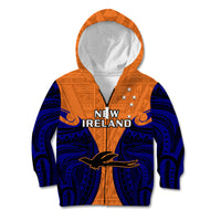 Papua New Guinea Kid Hoodie New Ireland Province Mix Coat Of Arms Polynesian Art LT14 - Polynesian Pride