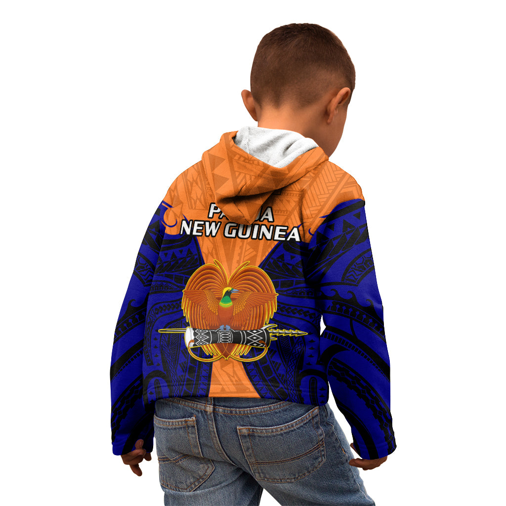 Papua New Guinea Kid Hoodie New Ireland Province Mix Coat Of Arms Polynesian Art LT14 - Polynesian Pride