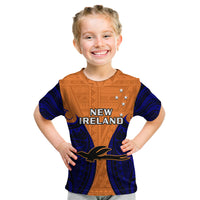 Papua New Guinea Kid T Shirt New Ireland Province Mix Coat Of Arms Polynesian Art LT14 Youth XL Size14 - Polynesian Pride