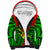 Papua New Guinea Sherpa Hoodie Southern Highlands Province Mix Coat Of Arms Polynesian Art LT14 Unisex Red - Polynesian Pride