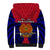Papua New Guinea Sherpa Hoodie West New Britain Province Mix Coat Of Arms Polynesian Art LT14 - Polynesian Pride