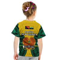Papua New Guinea Kid T Shirt Hela Province Mix Coat Of Arms Polynesian Art LT14 - Polynesian Pride