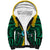 Papua New Guinea Sherpa Hoodie Hela Province Mix Coat Of Arms Polynesian Art LT14 Unisex Yellow - Polynesian Pride
