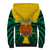 Papua New Guinea Sherpa Hoodie Hela Province Mix Coat Of Arms Polynesian Art LT14 - Polynesian Pride