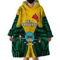 Papua New Guinea Wearable Blanket Hoodie Hela Province Mix Coat Of Arms Polynesian Art LT14 - Polynesian Pride