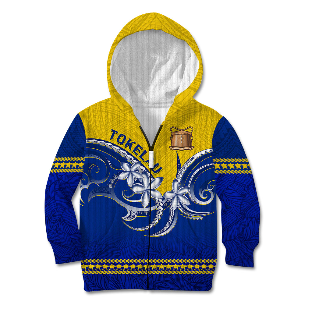 Personalised Tokelau Kid Hoodie Tokelauan Tatau Plumeria Special Style LT14 - Polynesian Pride