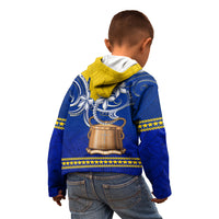 Personalised Tokelau Kid Hoodie Tokelauan Tatau Plumeria Special Style LT14 - Polynesian Pride