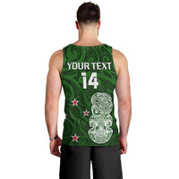 (Custom Text And Number) Aotearoa Rugby Men Tank Top All Stars New Zealand Tiki Maori LT14 - Polynesian Pride