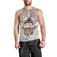Fiji Tanoa Men Tank Top Kava Bowl Fijian Tapa Brown Pattern LT14 - Polynesian Pride