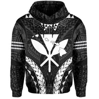 Polynesian Kakau Kanaka Map Hawaii Hoodie Sport Style Version 2.0 White - Polynesian Pride