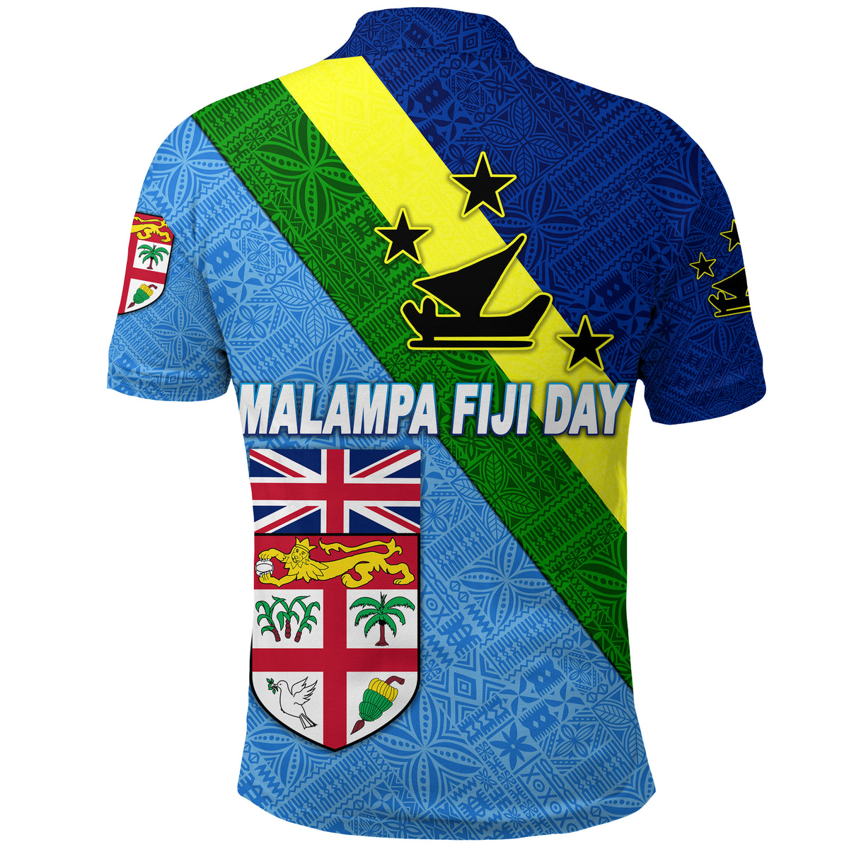 Vanuatu Malampa and Fiji Day Polo Shirt Simple Style LT8 - Polynesian Pride