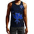 Kanaka Map Polynesian Men's Tank Top - Blue Heart - AH Black - Polynesian Pride