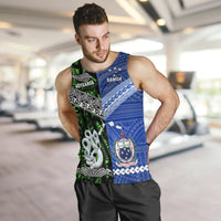 New Zealand And Samoa Men Tank Top Together - Green LT8 - Polynesian Pride