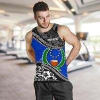 Pohnpei Men Tank Top Fall In The Wave K9 - Polynesian Pride