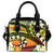Hawaii Plumeria Polynesian Shoulder Handbag - Hope - AH One Size Black - Polynesian Pride