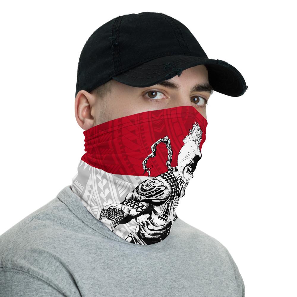 Hawaii Flag Bandana Polynesian Warrior Ikaika Neck Gaiter - Polynesian Pride