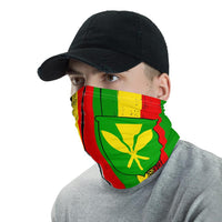 Hawaii King Falg Kanaka Maoli Neck Gaiter - Polynesian Pride