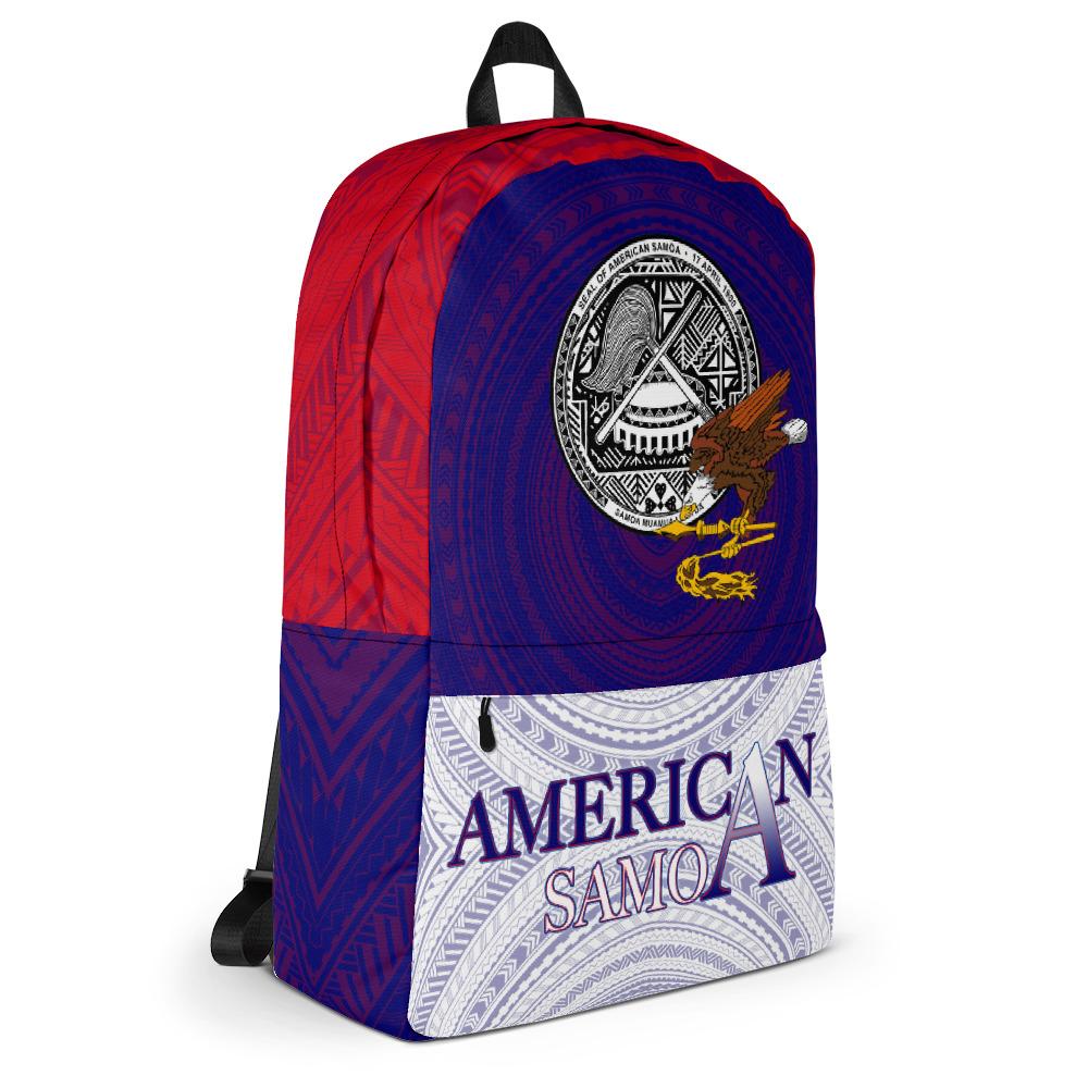 American Samoa Backpack - Flag With Coat Of Arms - Polynesian Pride