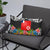 Wallis And Futuna Pillow - Coat Of Arms With Tropical Flowers - Polynesian Pride
