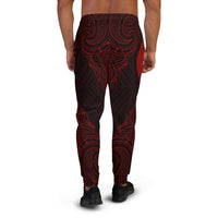 Guam Sweatpant - Polynesian Patterns Red Color - Polynesian Pride