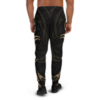 Guam Polynesian Sweatpant - Gold Tribal Wave - Polynesian Pride