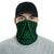 Polynesian Skull Hawaiian Bandana Anchor Neck Gaiter - AH - Green One Size Green - Polynesian Pride