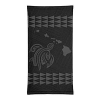 Hawaii Bandana Kakau Polynesian Turtle Map Neck Gaiter - Grey - Polynesian Pride