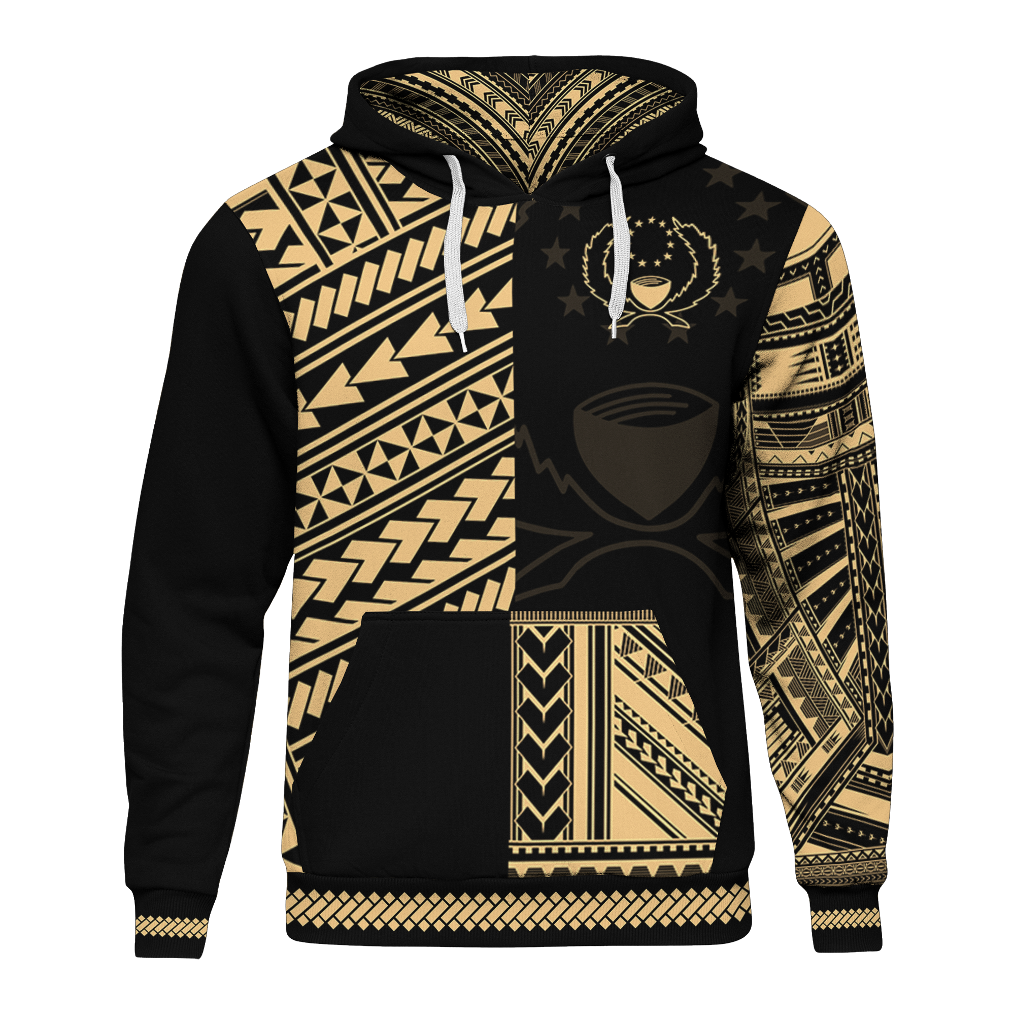 Pohnpei Hoodie Micronesian Portion Gold Version Unisex Gold - Polynesian Pride