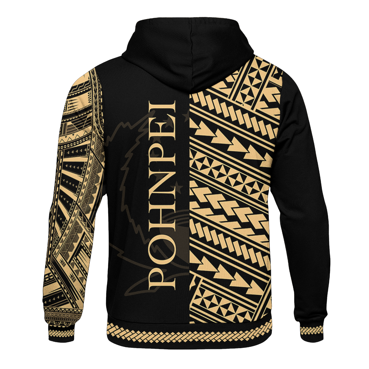 Pohnpei Hoodie Micronesian Portion Gold Version - Polynesian Pride