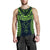 Hawaiian Kanaka Map Football Jersey Men's Tank Top - Navy - Roger Style - AH - Polynesian Pride
