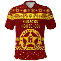 Custom Niuafoou High School Christmas Polo Shirt Simple Style LT8 - Polynesian Pride