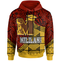 Hawaii Mililani High School Custom Hoodie Mililani High School Polynesian Pattern LT10 Red/Yellow - Polynesian Pride