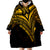 Northern Mariana Islands Gold Color Cross Style Wearable Blanket Hoodie LT9 - Polynesian Pride